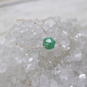 Raw aventurine necklace top