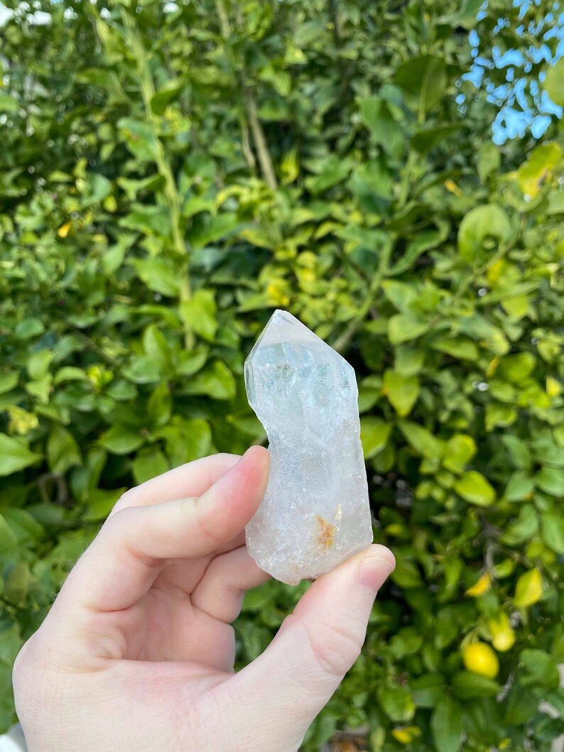Quartz Point Arkansas Quartz Crystal Hand Stone