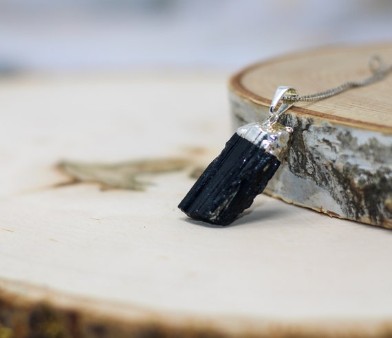 Black tourmaline 2024 necklace etsy