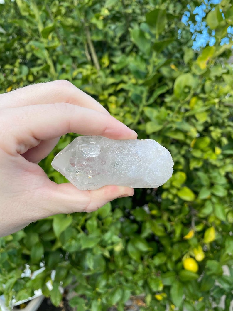 Quartz Point Arkansas Quartz Crystal Hand Stone