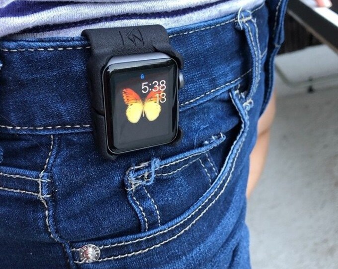 Apple Watch Fob Genuine Leather Pocket Apple Watch Strap Pendant Charms for Iwatch Series 1,2,3