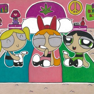 8x10PRINT Powerpuffpuffpass Girls