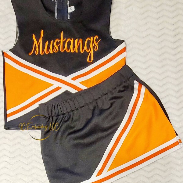 Toddler Cheer Uniform Black and Gold Etsy