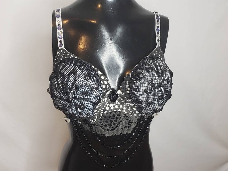 Black /& White Film Star Mermaid Top