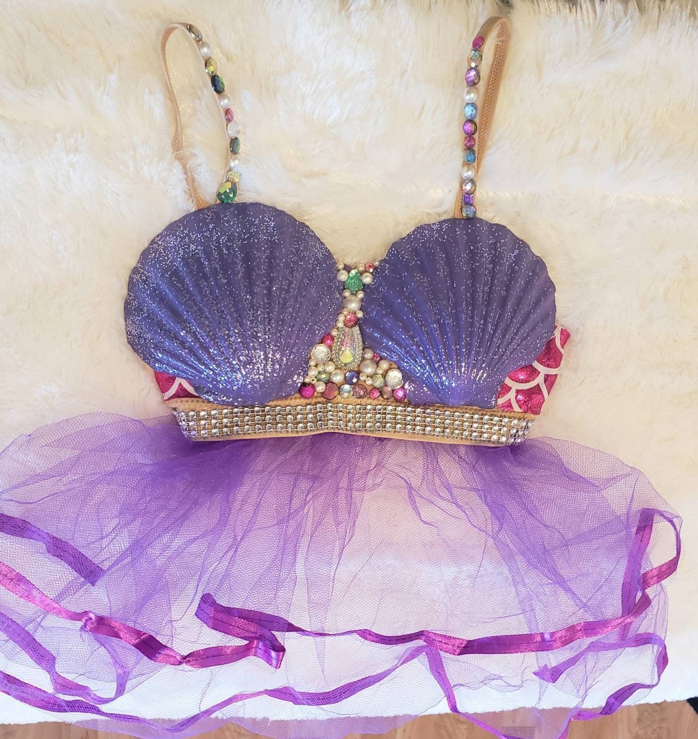 Haut sirène inspiré d'Ariel pour enfant