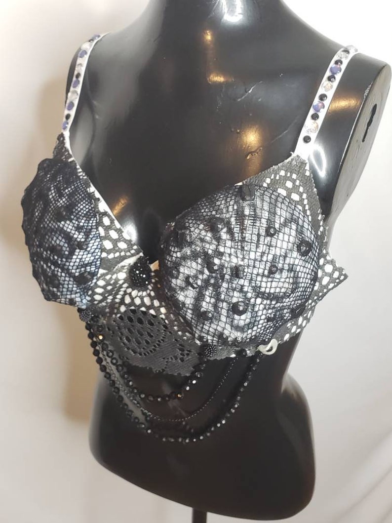 Black /& White Film Star Mermaid Top