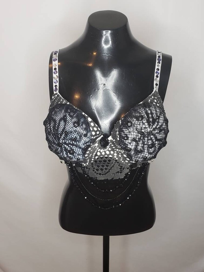 Black /& White Film Star Mermaid Top