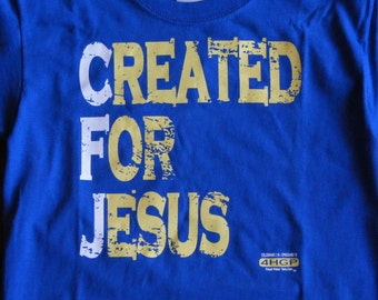 Christian T-Shirt for Youth/CREATED FOR JESUS