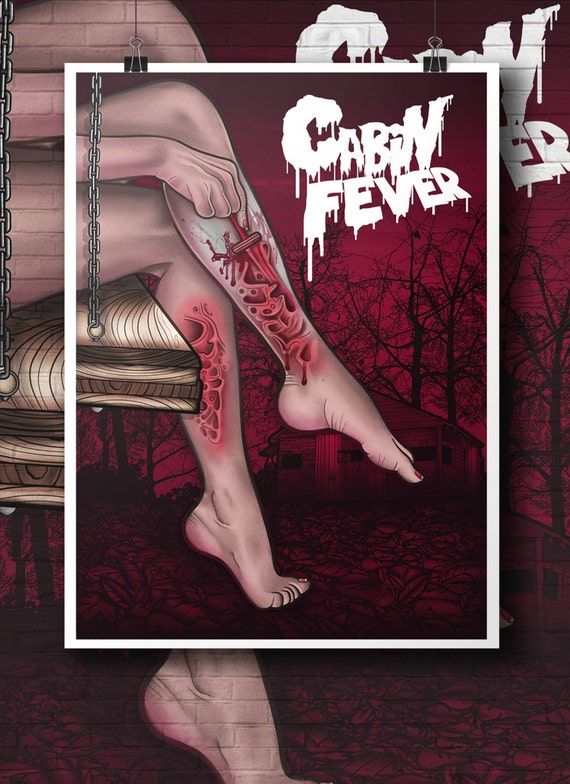 Horror Art Print Cabin Fever Movie Print Horror Movies Etsy