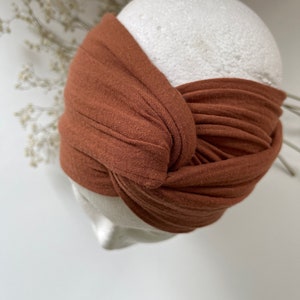 Musselin Haarband C A R A M E L zum selber Binden Bindehaarband Turbanband Kopftuch Damen Bild 1