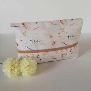 Windeltasche Wickeltasche "Gräser" für unterwegs, 5 Fächer, Geschenk Baby