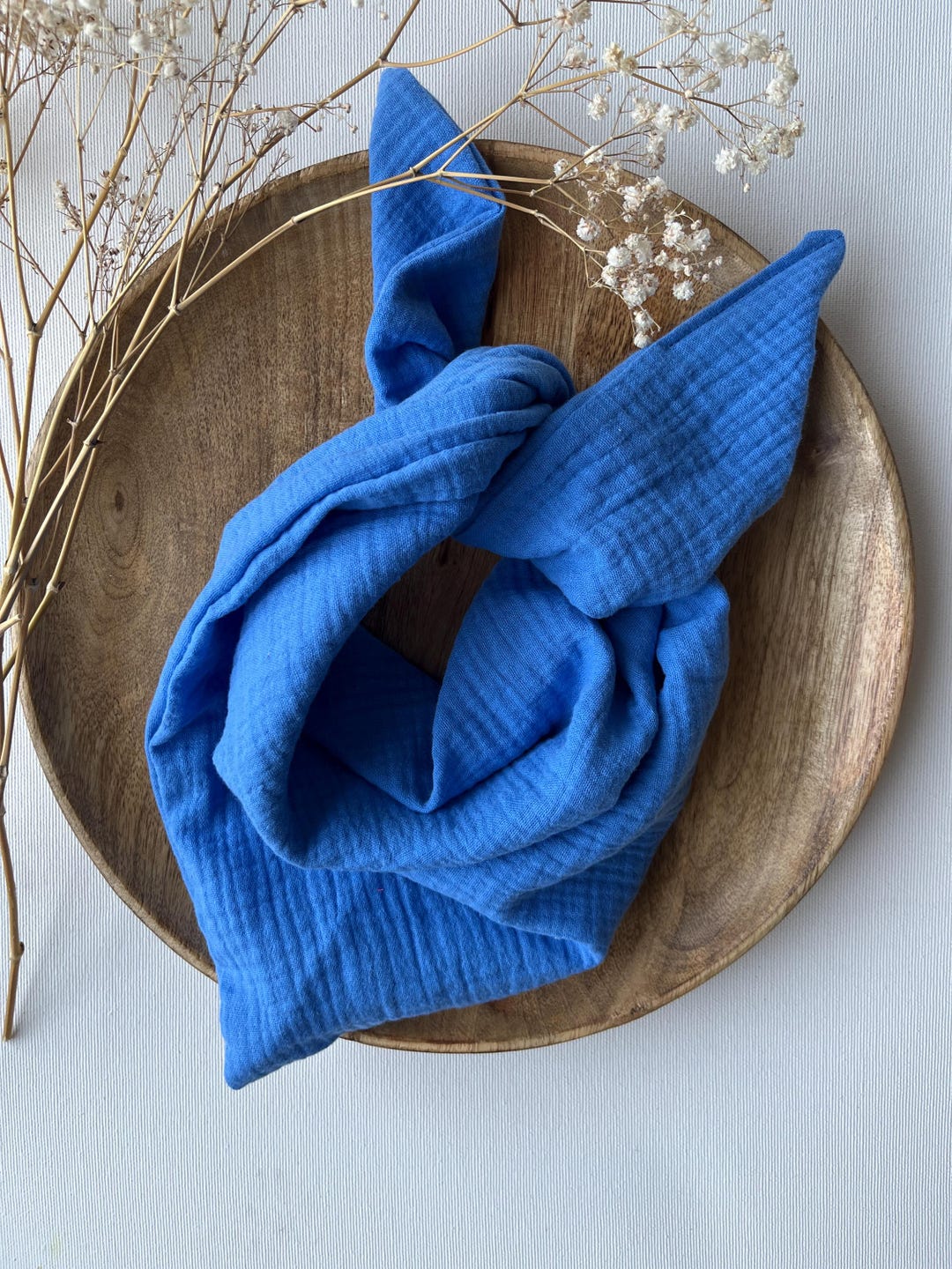 Muslin Cloth AZUR to Knot Baby Child Scarf Blue - Etsy