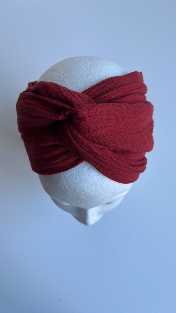 Fascia per capelli in mussola 