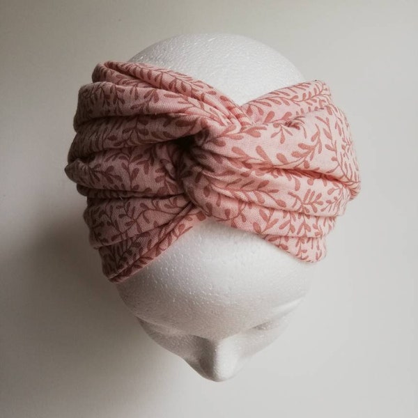 Mousseline haarband voor zelfbindende binding haarband tulband lint hoofddoek vrouwen