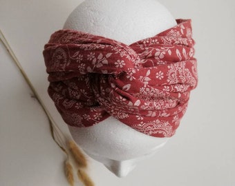 Musselin Haarband zum selber Binden Bindehaarband Turbanband Kopftuch Damen