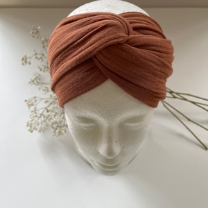 Musselin Haarband C A R A M E L zum selber Binden Bindehaarband Turbanband Kopftuch Damen Bild 2