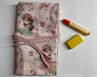 Waldorf pencil case, roll-up pencil case, pencil roll Waldorf "Fairy", gift for school enrollment