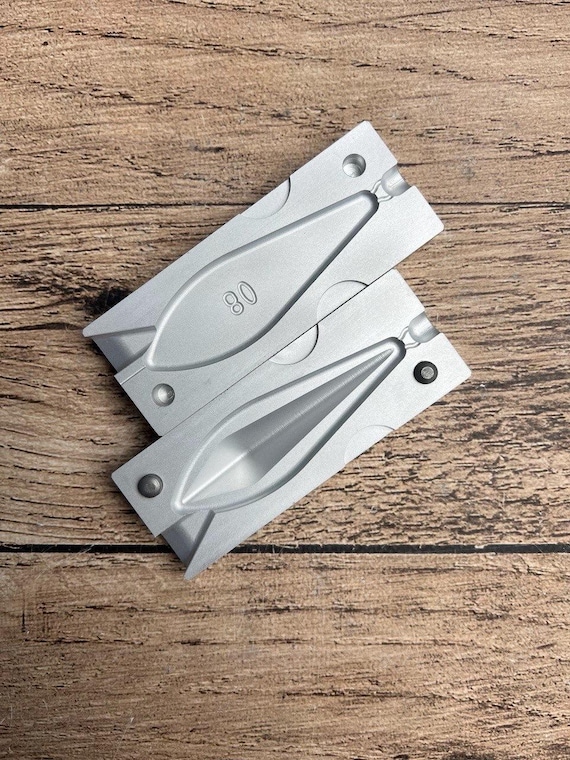 aluminum molds for fishing lures Injection Soft Plastic Lure Multi-Cavity Mold Bandito Craw Flipping Bait 4" (6 Cavities) quality molds that will allow you to pour countless baits and create custom lures that fish have never seen before TRILOBE lead fishing weight molds