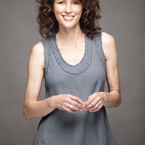 Women&#39;s Gauze Cotton Tank | Breathable and Lightweight Top | Natural Eco-Friendly Cotton | Fall Top | School, Work and Fun with Friends