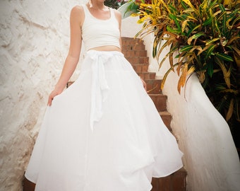 white skirt etsy