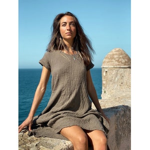 Softest Tee Dress // Breathable Cotton T-Shirt Dress // Wrap yourself in a Thousand Kisses