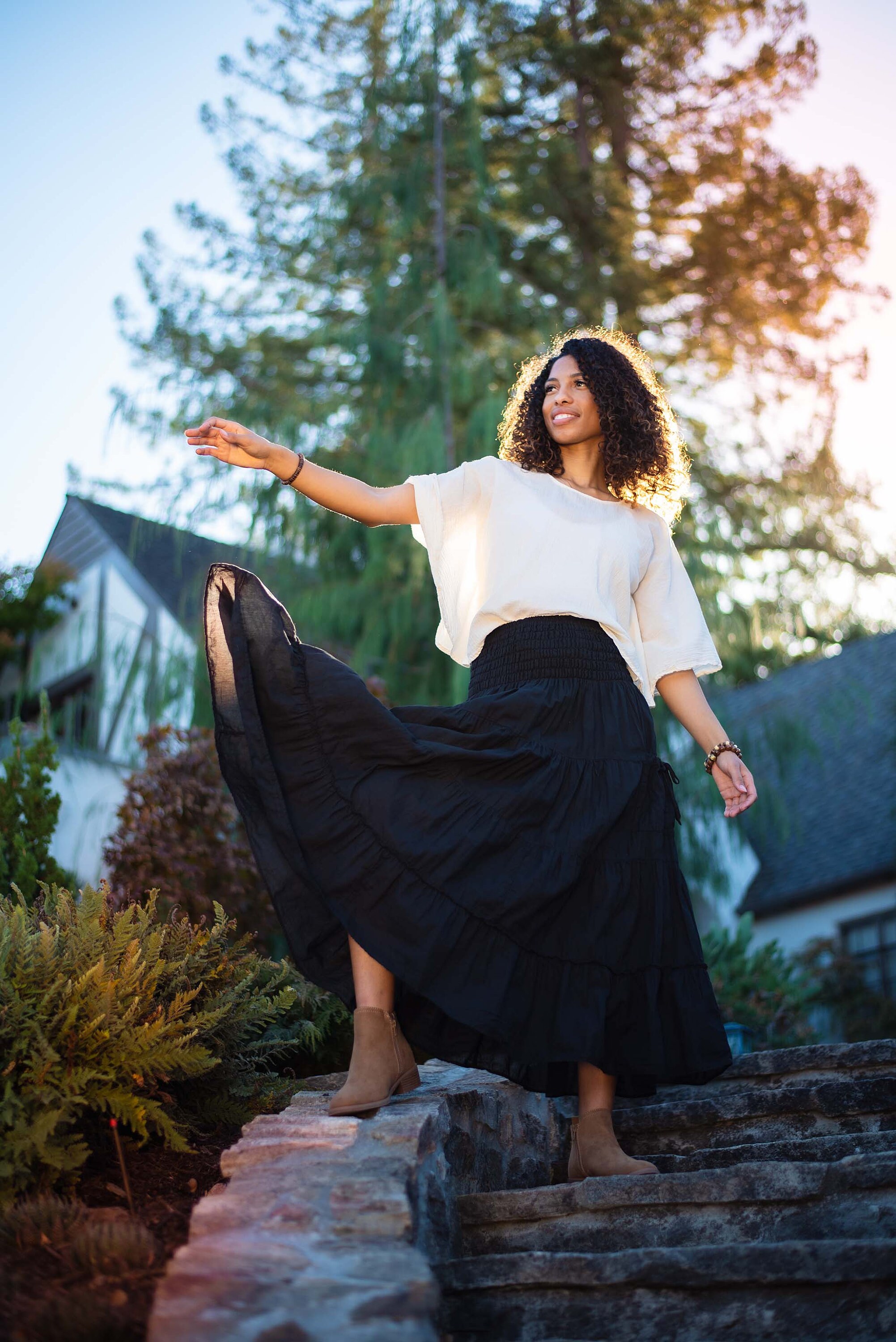 Tiered Pocket Skirt // Pockets Natural Fiber Flexible - Etsy