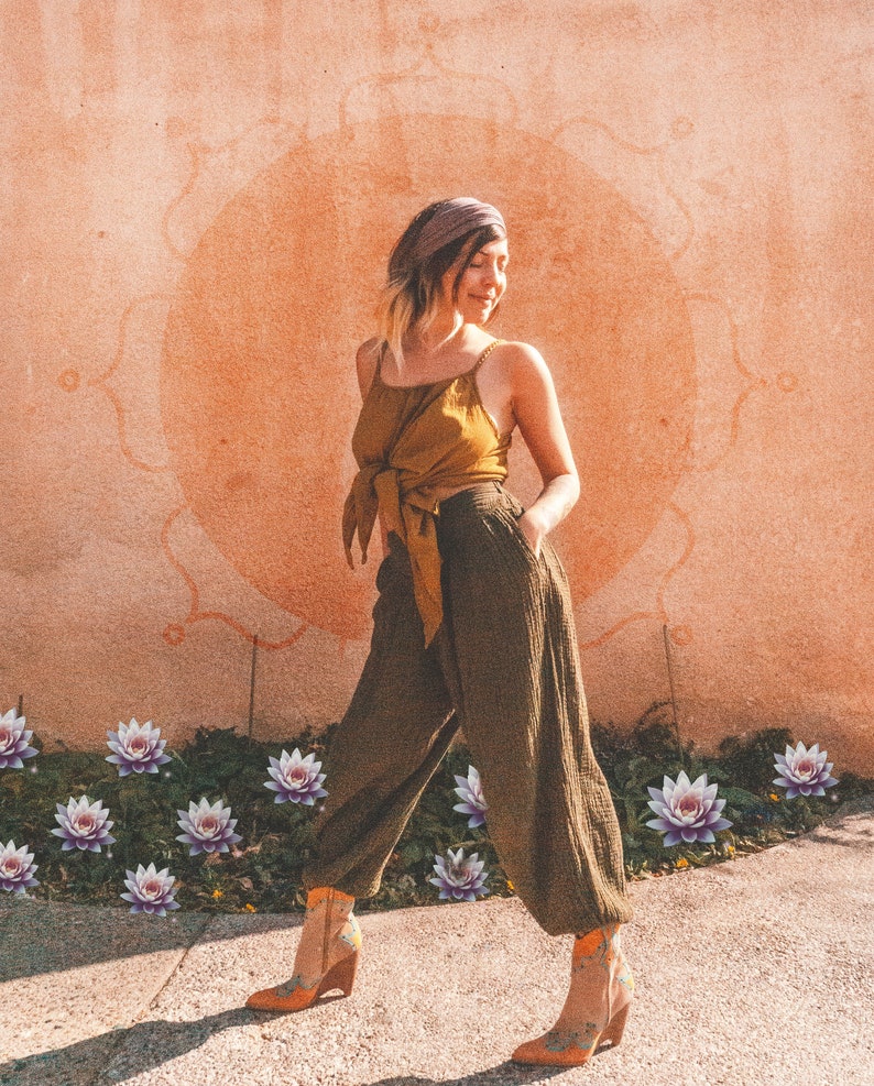 Yogini Pant // Luxe Cotton, Pockets // Stretch Fully, Breathe Like a Queen image 2