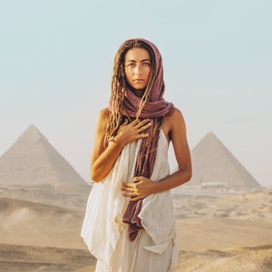 Goddess Wrap // Double-Layered, Natural Fiber Cotton / Wrap Yourself in Pillows image 2