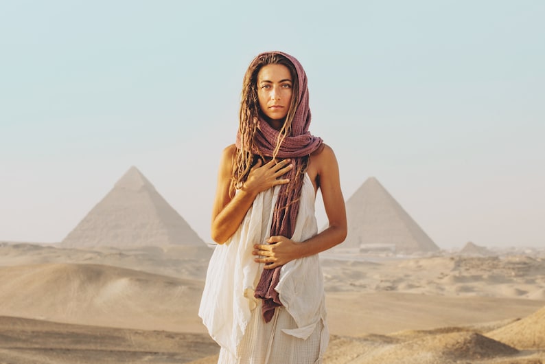 Goddess Wrap // Double-Layered, Natural Fiber Cotton / Wrap Yourself in Pillows image 2