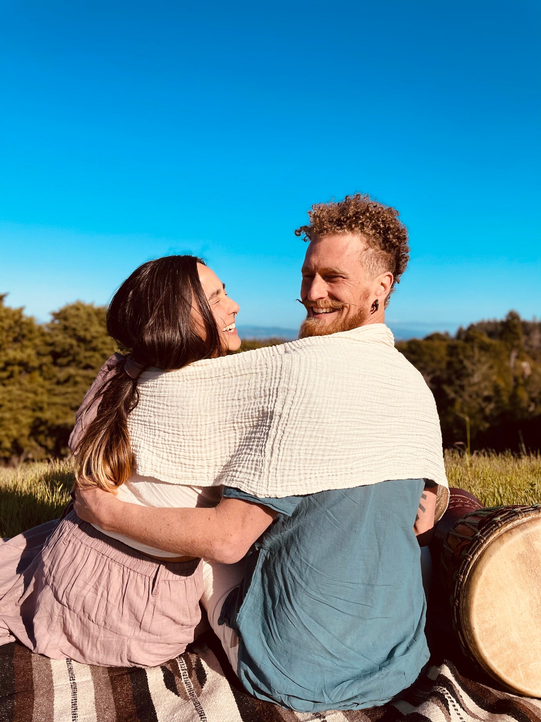 Cozy Scarf Wrap | Double-layered Natural Cotton | Perfect for the ...