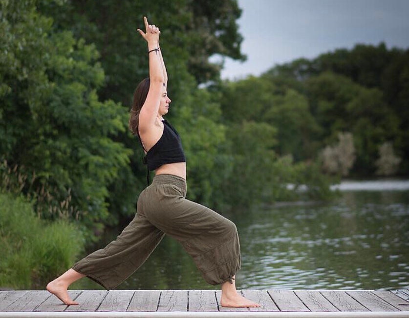 natural fiber yoga pants