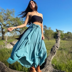 The Athena // Gauze Cotton Skirt // Light, Flowy, Playfully Elegant Skirt // You are a Gift image 2