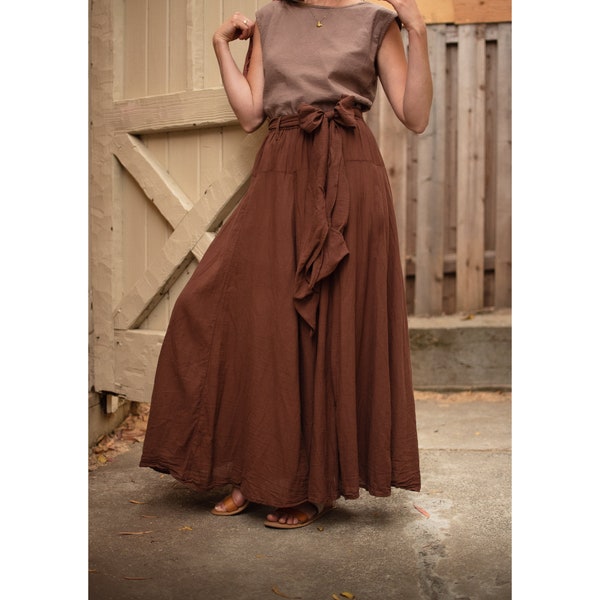 The Athena // Woven Cotton Skirt // Light, Flowy, Playfully Elegant Skirt // You are a Gift!