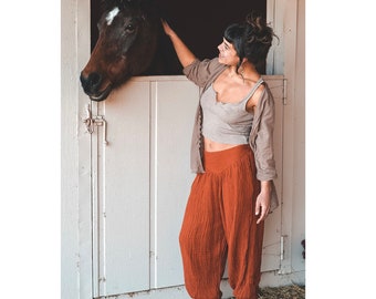 Yogini Pant // Luxe Cotton, Pockets // Stretch Fully, Breathe Like a Queen