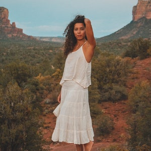 Gauze Cami // Gauze Cotton Natural Airy Dream // Hearts Breathe Free Undyed