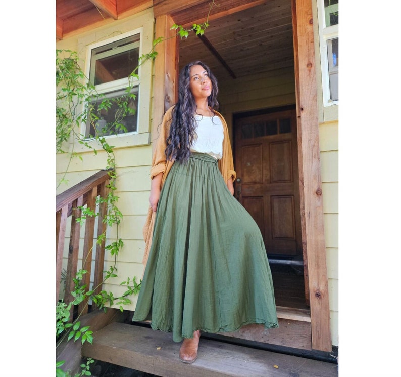 The Athena // Gauze Cotton Skirt // Light, Flowy, Playfully Elegant Skirt // You are a Gift Forest