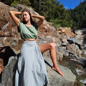 Magik Skirt // Thick Woven Cotton Wrap Skirt // Your Hips are Cradled in the Lineage of Magik image 2