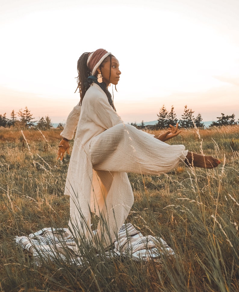 Yogini Pant // Luxe Cotton, Pockets // Stretch Fully, Breathe Like a Queen Undyed