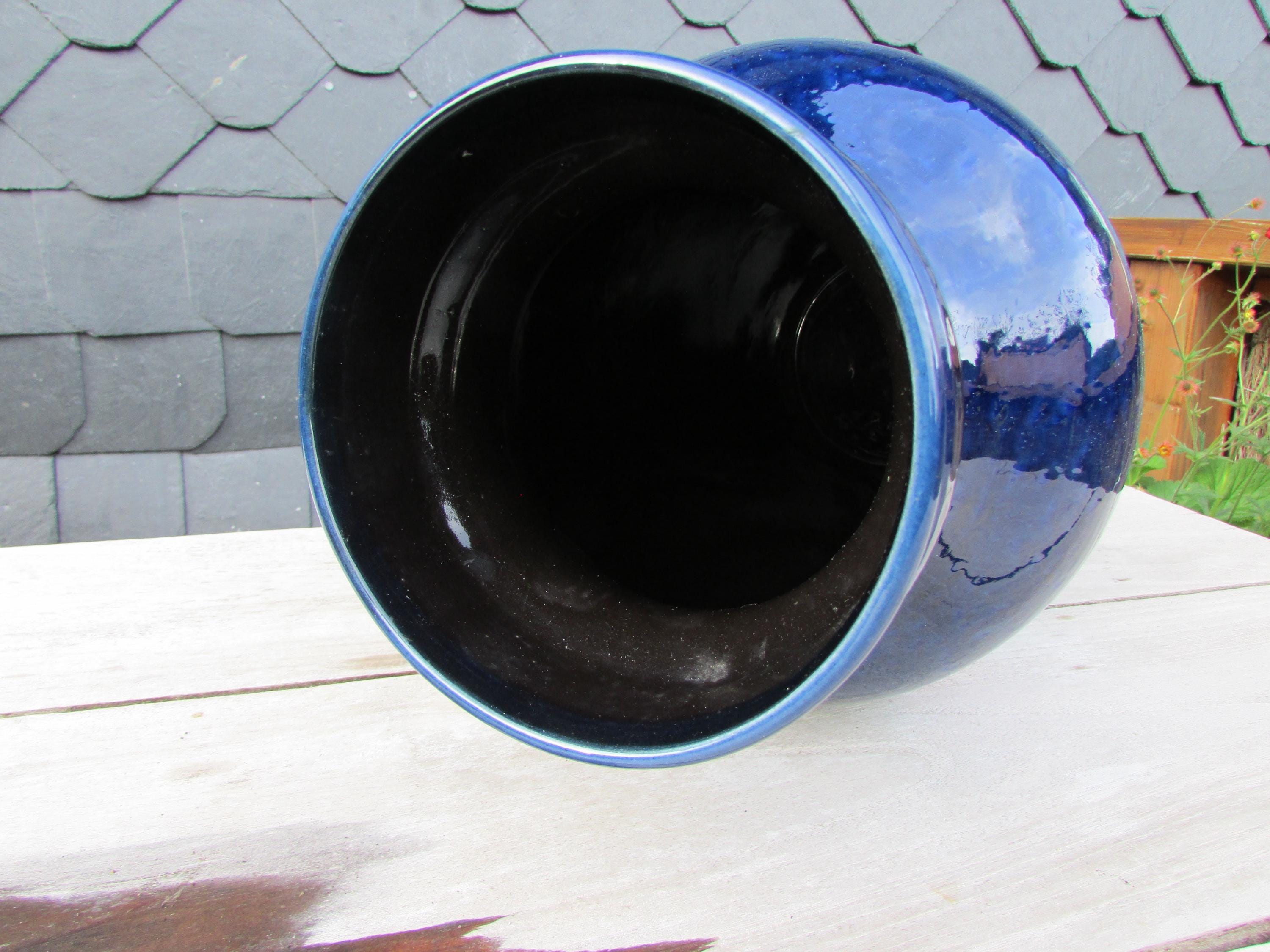 Ü - Ceramic WGP Vintage 70s Design Large Blue Floor Vase 1159/46