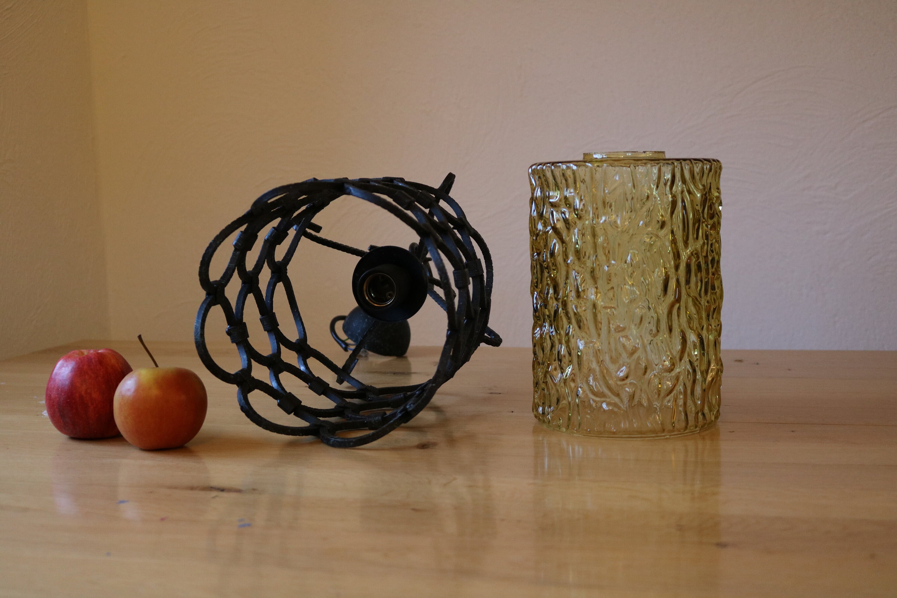 Ceiling lamp / hanging lamp rings 60/70s Brutalist Etsy