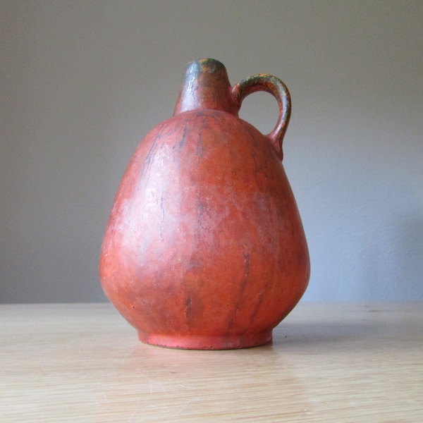 Vintage Ruscha Keramik WGP mid century 60s "Vulcano" design vase 320/2