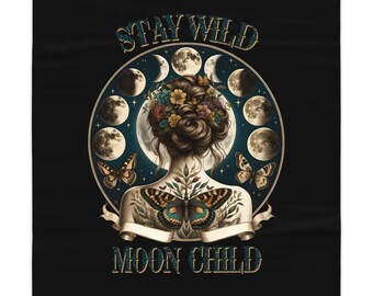 Stay wild Moon child Tablecloth