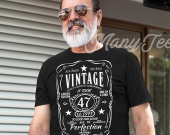 47th birthday shirt 47th birthday gift 47th birthday 1975 birthday shirt vintage 1975 shirt 47 birthday gift 47th birthday gifts for him her
