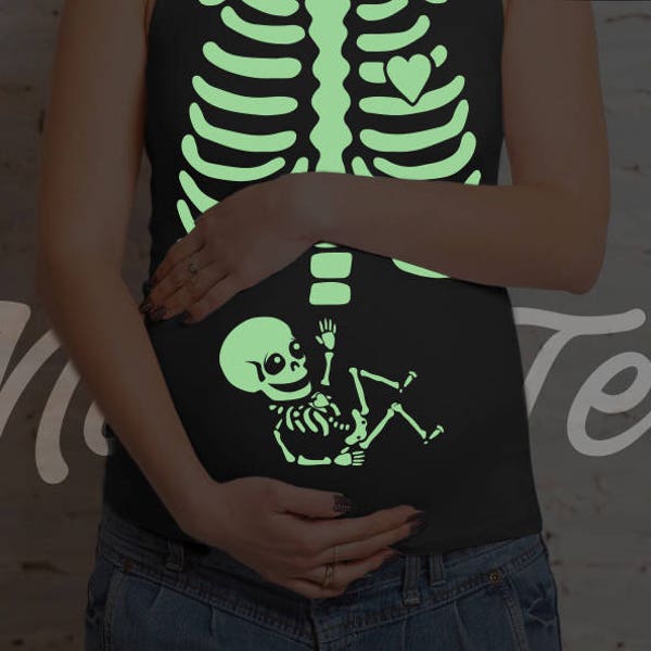 Old Glory Maternity Halloween Baby Boy Skeleton Costume Short Sleeve T Shirt