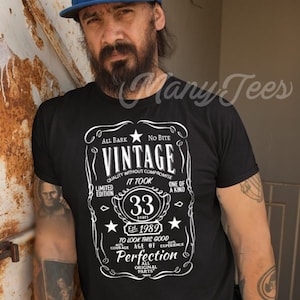33e verjaardag shirt 33e verjaardag cadeau 33e verjaardag 1989 verjaardag shirt vintage 1989 shirt 33 verjaardag cadeau 33e verjaardag cadeaus voor hem/haar