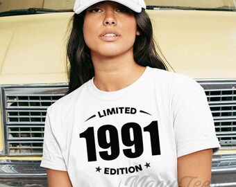 31st birthday shirt 1991 birthday shirt 31 birthday shirt 31 birthday gift 31 birthday gift limited edition 1991 shirt 1991 gift 31 birthday
