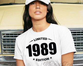 Camiseta de cumpleaños número 33, camiseta de cumpleaños de 1990, camiseta de cumpleaños número 33, regalo de cumpleaños número 33, regalo de cumpleaños número 33, edición limitada, camiseta de 1990, regalo de 1990, cumpleaños número 33
