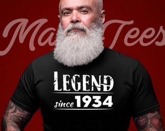 Legend Since 1934 shirt 88th Birthday Gift 88th Birthday T-Shirt 1934 88th Birthday Gift 88th Birthday Idea 1934 88th Gift for him her gifts