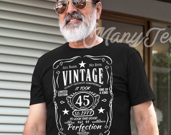 45th birthday shirt 45th birthday gift 45th birthday 1977 birthday shirt vintage 1977 shirt 45 birthday gift 45th birthday gifts for him her
