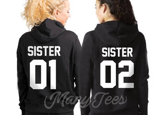 Bff sister hotsell hoodies